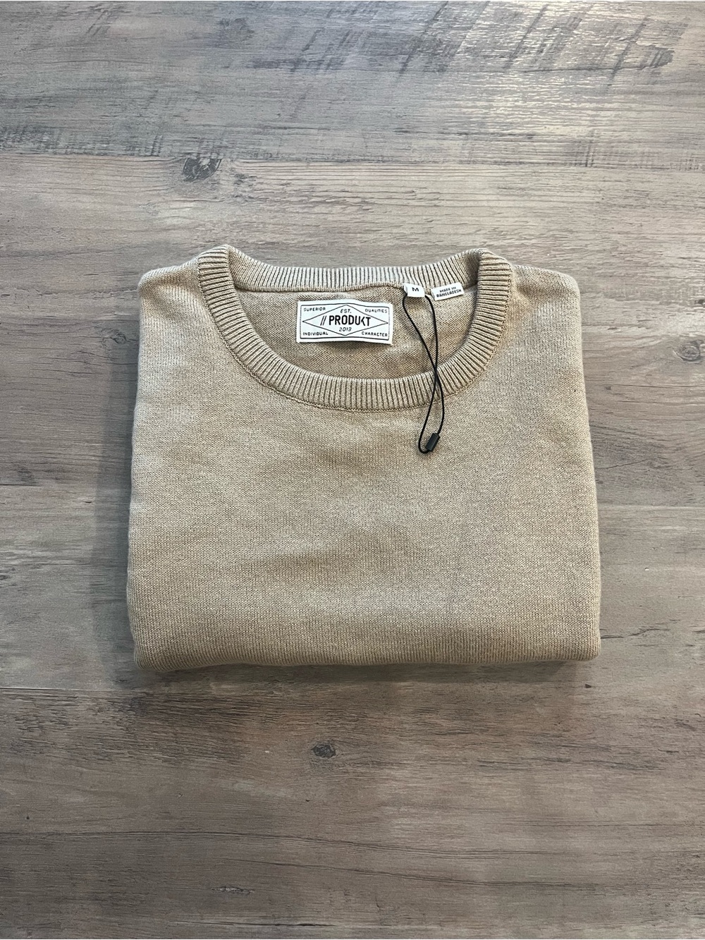 Men's Crewneck Sweater — Beige